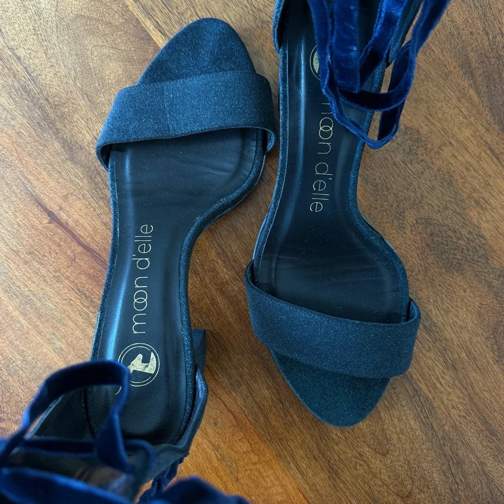 moon d’elle - Spirale Heels in Dark Stella - Picture 6 of 10